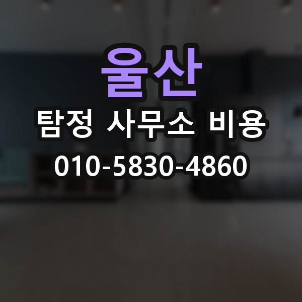 울산 탐정 사무소 비용 안내와 실제 진행의 차이