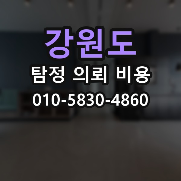 강원도 탐정 의뢰 비용 산정 방식과 예산 잡는 법